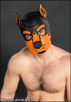 Mr. S Leather Neoprene K9 Hood Orange