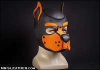 Mr. S Leather Neoprene K9 Hood Orange