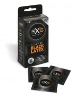 Čierne kondómy EXS Comfy Fit Black Latex 12 ks