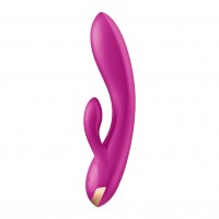 Silikonový vibrátor Satisfyer Double Flex fialový