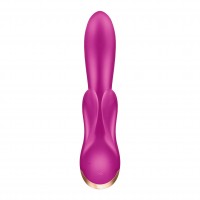 Silikonový vibrátor Satisfyer Double Flex fialový