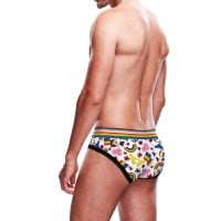 Prowler Pride Love & Peace 1 Brief Black Rainbow