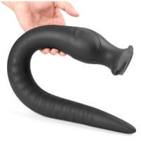 Wolf Yataghan Black Silicone Inflatable Dildo XL