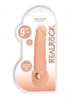 Návlek na penis RealRock Penis Sleeve 9″ telový