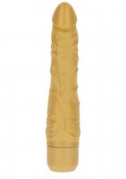 ToyJoy Get Real Gold Dicker Slim Silicone Vibrator