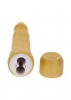 ToyJoy Get Real Gold Dicker Slim Silicone Vibrator