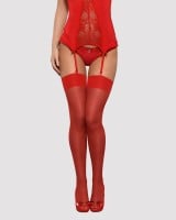 Obsessive S800 Stockings Red