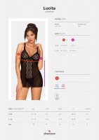 Obsessive Lucita Chemise and Thong Set