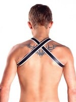 Mister B Leather X-Back Harness Premium White