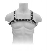 Mister B Leather X-Back Harness Premium White