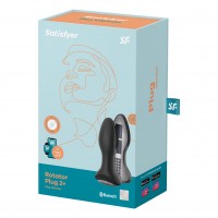 Satisfyer Rotator Plug 2+ Anal Vibrator Black