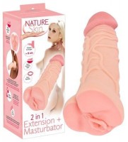 Nature Skin 2 in 1 Extension + Masturbator