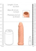 Návlek na penis RealRock Penis Sleeve 6″ tělový