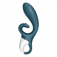 Satisfyer Hug Me Silicone Vibrator Grey Blue