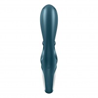 Satisfyer Hug Me Silicone Vibrator Grey Blue