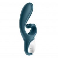 Satisfyer Hug Me Silicone Vibrator Grey Blue