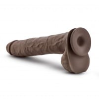 Realistické dildo Blush Au Naturel Daddy 14″ hnědé