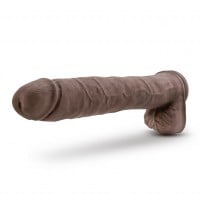 Realistické dildo Blush Au Naturel Daddy 14″ hnědé