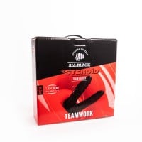 Dvojité análne dildo All Black Steroid ABS03 Teamwork