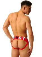 M&K Fist Logo Jock Red