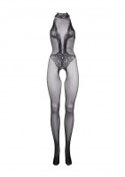 Le Désir Halter Neck and Lace Bodystocking S–XL