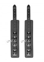 Ouch! Black & White Bonded Leather Hogtie