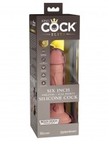 Silikónové vibračné dildo King Cock Elite 6″