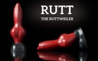 Psie dildo Weredog Rutt Crimson/Jet extra veľké