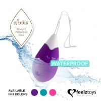 FeelzToys Anna Remote Vibrating Egg Deep Purple