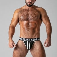 Jocksy Locker Gear LK0524 Full Access Jockstrap biele