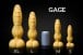 Weredog Gage Dragon Dildo Jet/Evergreen Marbled Large