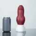 Psí dildo Weredog Roscoe Crimson/White střední