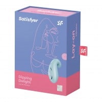 Přikládací vibrátor Satisfyer Dipping Delight modrý