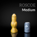 Psí dildo Weredog Roscoe Crimson/White střední