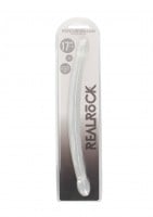 RealRock Crystal Clear 17″ Jelly Double Dong Clear