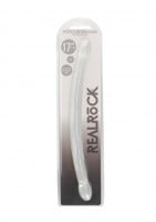 Gélové dildo RealRock Crystal Clear 17″ modré