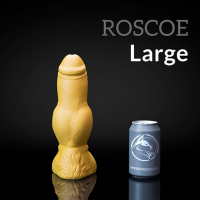 Psie dildo Weredog Roscoe Crimson/White veľké