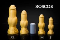 Psí dildo Weredog Roscoe Crimson/White velké