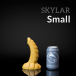 Dračie dildo Weredog Skylar Cobalt/White malé