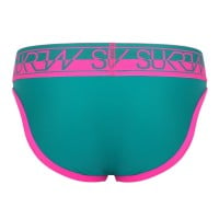 Slipy Sukrew Green-Pink Brief