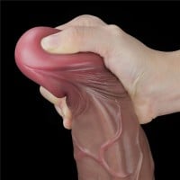 Lovetoy Dual Layered Platinum Silicone Cock 11.5″