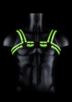 Kožený harness Ouch! Glow in the Dark Buckle