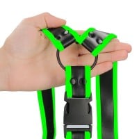 Kožený harness Ouch! Glow in the Dark Buckle