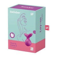 Prikladací vibrátor Satisfyer Viva la Vulva 3 fialový