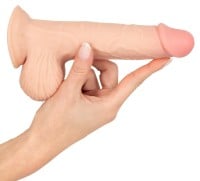 Realistické dildo so sťahovacou kožou Nature Skin 19 cm