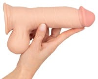 Realistické dildo so sťahovacou kožou Nature Skin 20 cm