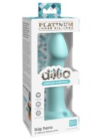 Silikonové dildo Dillio Platinum Big Hero tyrkysové