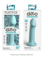 Silikónové dildo Dillio Platinum Big Hero tyrkysové