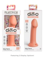 Silikonové dildo Dillio Platinum Big Hero oranžové