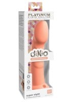 Silikonové dildo Dillio Platinum Super Eight oranžové